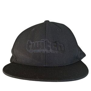 Twitch Streamer Black and Purple SnapBack Hat One Size Fits Most